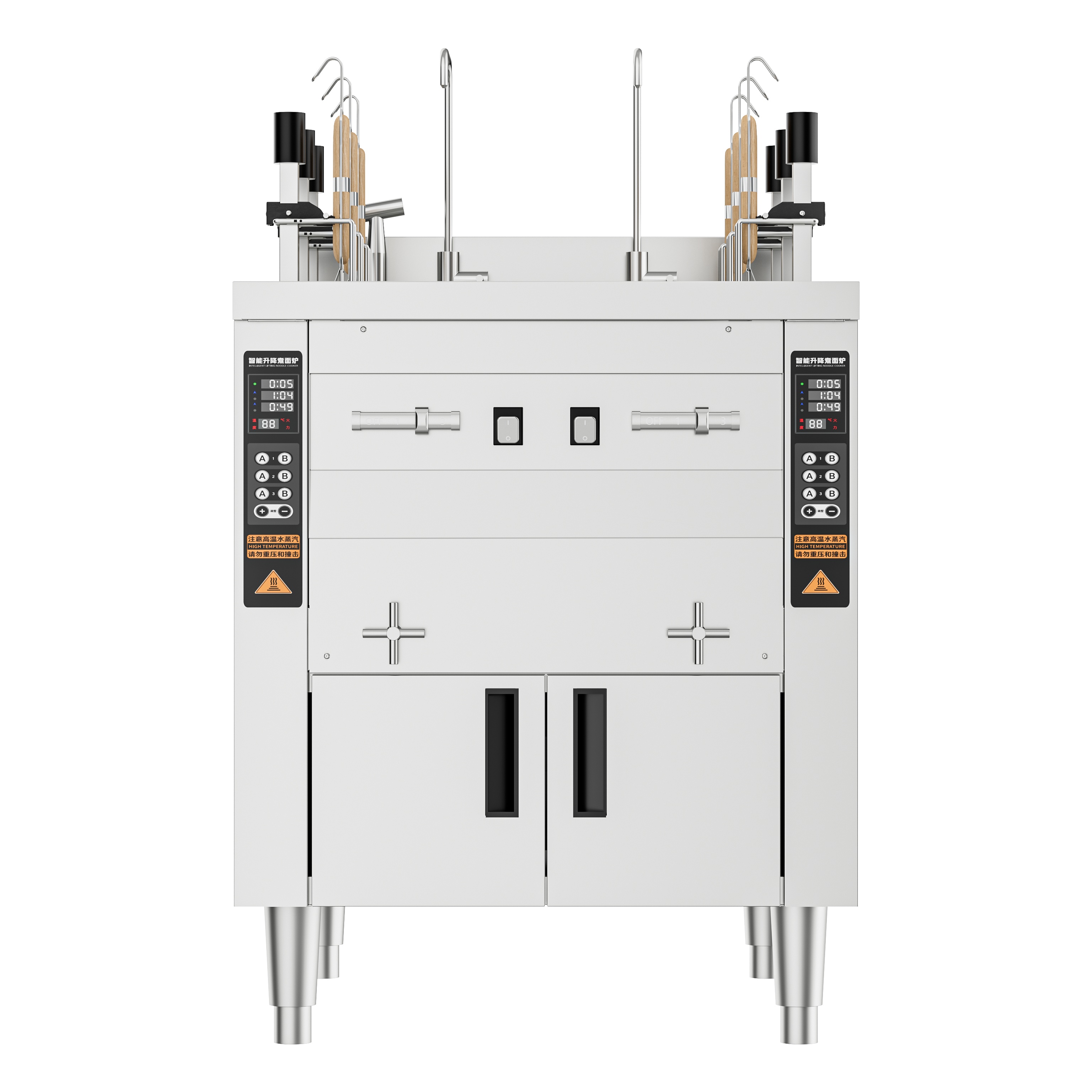 JZML-6-B Engineering Electric Six-Head Auto-Lifting Noodle Cooker