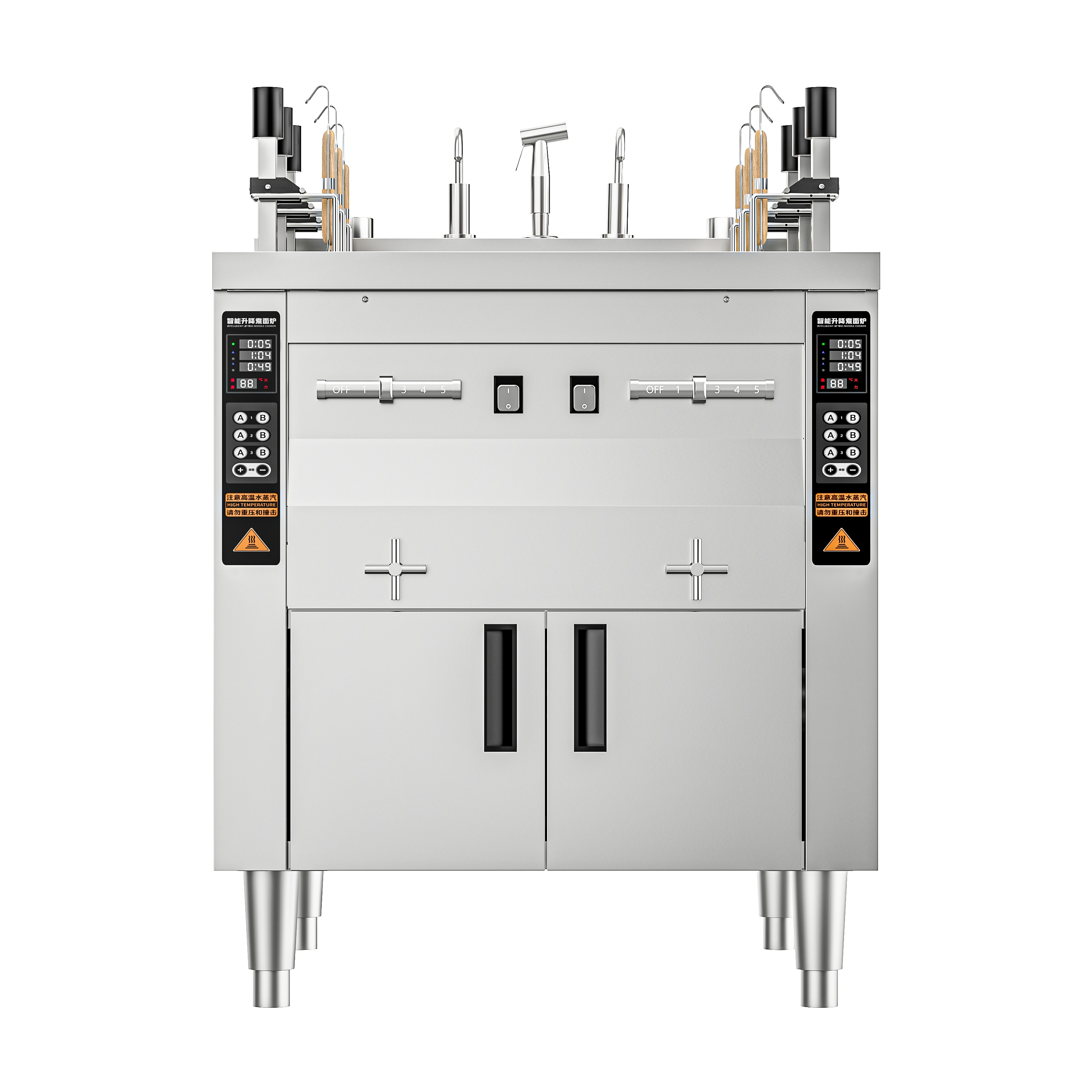 JZML-6-R Commercial Gas Six-Head Auto-Lift Noodle Cooker